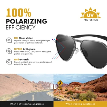 CoolPandas NAUJŲ Aliuminio Magnio Poliarizuoti Akiniai nuo saulės Veidrodėliai Pilotas Saulės akiniai Danga Objektyvas Vairavimo Vyrams, Moterims Gafas De Sol