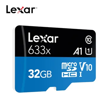 Lexar Micro SD 128 GB 16GB 32GB Atminties Kortele high speed (iki Max 95M/s 64GB Class10 633x cartao memoria de TF Flash Kortelės