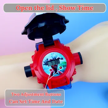 3D Projekcija Princesė Vaikų Laikrodžiai Vaikams, Cartoon Modelis Berniukai Žiūrėti Mergaitės Vaiko Skaitmeniniai Laikrodžiai Relogio