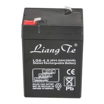 LiangTe Saugojimo, Baterijų, 6 V 4.5 Ah švino rūgšties baterijos įkraunamos baterijos LED žibintuvėlis stalo lempos, apšvietimo baterija