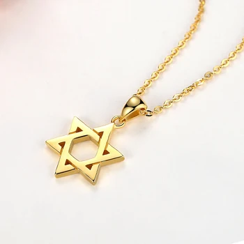 TONGZHE Collare Magen Žvaigždė Davidas 925 Sterlingas Sidabro Pakabukas Izraelio Grandinės Karoliai Moterų Judaica Žydų Derliaus Fine Jewelry