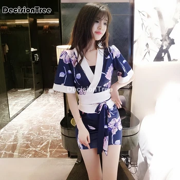 2021 moterų seksualus kimono sakura anime kostiumas japonų kimono tradicinių spausdinimo derliaus originalus tradicija šilko yukata suknelė