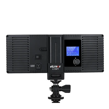 Viltrox L132T Kamera, LED vaizdo šviesos, LCD Ekranas Bi-Color & Pritemdomi Slim DSLR + AC maitinimo Adapteris Canon Nikon DV Kameros