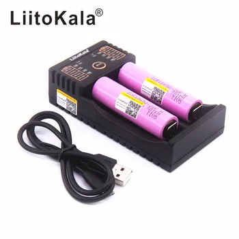 LiitoKala lii-202 USB 26650 18650 AAA AA Smart Įkroviklis + 2vnt), 3,7 V 18650 2600mAh baterijos įkrovimo Baterija (akumuliatorius ICR18650-26FM