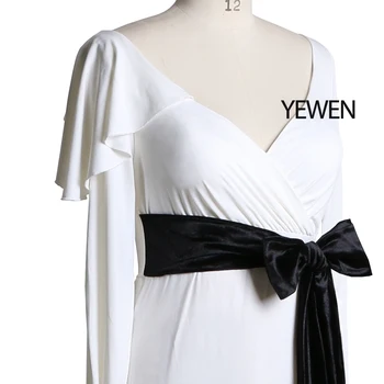 Naujas Dizainas, Medžiagos, Strech motinystės suknelė Photoshoot Eveing Suknelės 2020 m., su diržu