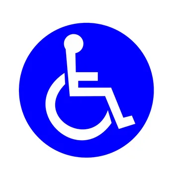Aliauto Mados Automobilių Lipdukas Neįgaliųjų Vežimėlio Handicap Apvalios PVC Lipdukas Mercedes 
