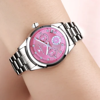 Reloj mujer Prabanga Mechaninė Žiūrėti Moterų Laikrodžiai Moterims Laikrodis Auto Data Automatinis laikrodis Ponios Žiūrėti moterų Laikrodis montre