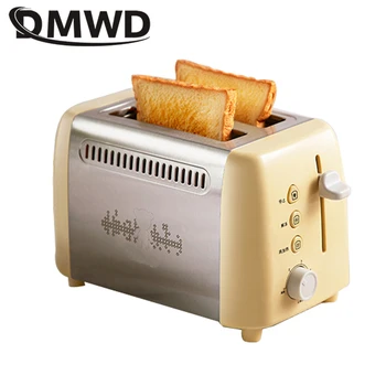 DMWD 2 gabaliuką Elektros duonos skrudintuvas mašina, 6 Pavaros sandwich maker skrudinta duona kepimo grilis orkaitės su dulkių dangtelis virtuvės pusryčiai